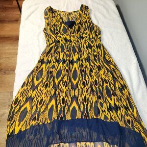 Princess Vera Wang XL Abstract Print Sleeveless Fit Flare Dress